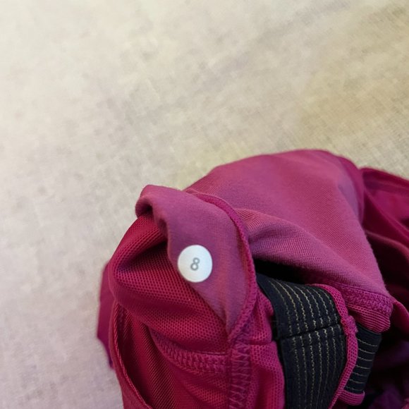 VGC Lululemon Pink Cross Front Top w/ built in Bra - Picture 5 of 6